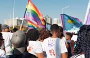 On October 10, 1990, the inaugural Gay Pride Festival was held in Johannesburg. Since its inception the festival, highlighting the rights of gays and lesbians, grows in size and magnitude.
