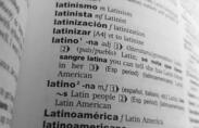 A dictionary page open to the definition of "Latino".