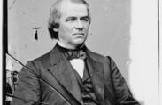  A photograph of Andrew Johnson.