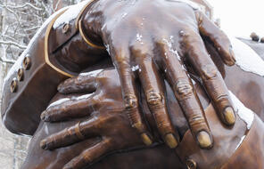 Image of The Embrace - Martin Luther King Jr Memorial in Boston