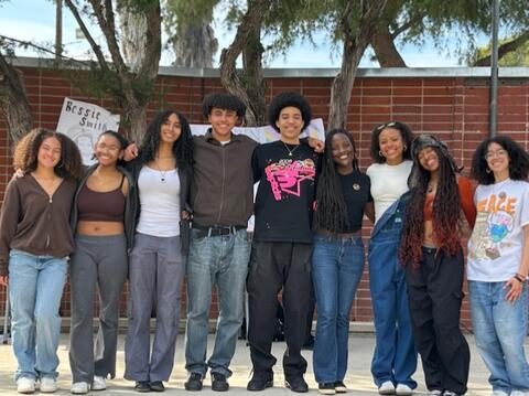 Photo of student upstander Black Student Union leadership group