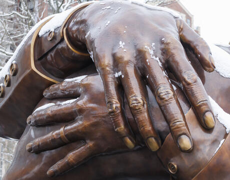 Image of The Embrace - Martin Luther King Jr Memorial in Boston