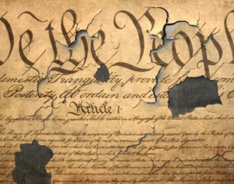 Image of the Preamble of the US Constitution